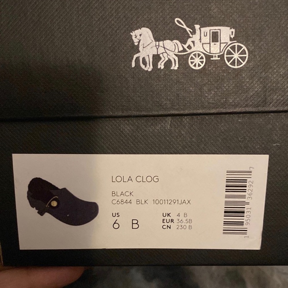 Brand new never worn Coach Crocs